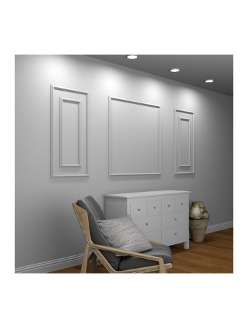 Dekoratif Boyanabilir 4 Cm Duvar Çıtası Kesimli Hazır Paket 5 Çerçeve  Site 5