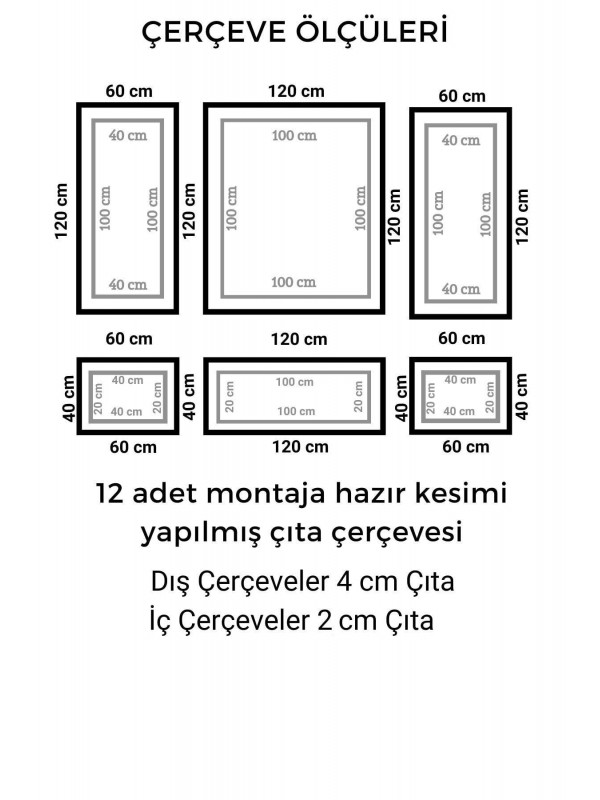 Hazır Çerçeve Paketi 12 Li Site 16