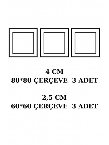 Hazır Kesimli 6 Çerçeve Çıta Paketi Site 9