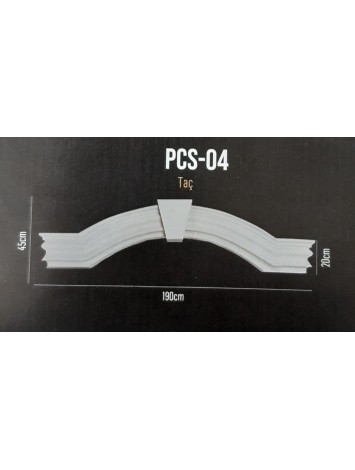 Dış Cephe Pencere Süsü Tac PCS 04 (190*45)