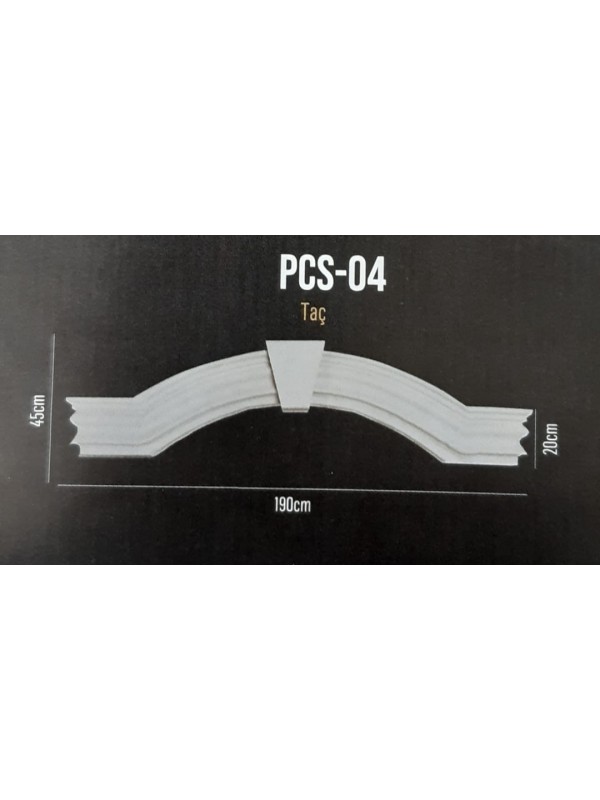 Dış Cephe Pencere Süsü Tac PCS 04 (190*45)