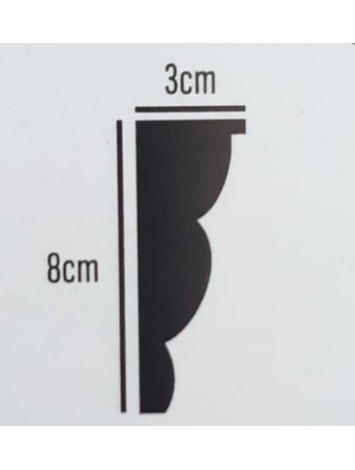 Bordür Çıta kartonpiyer Xps PBC 13
