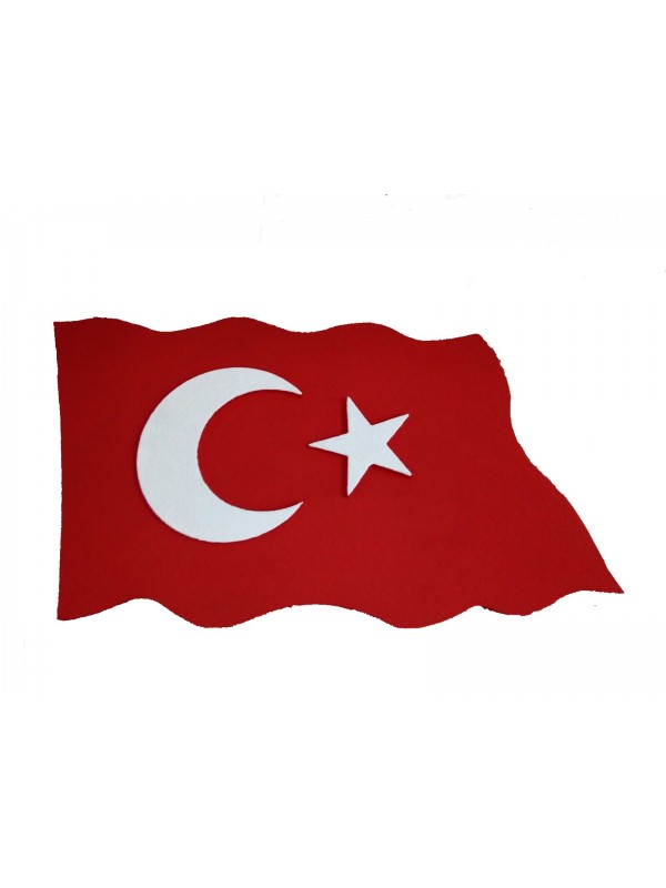 Türk Bayrağı Büyükboy Dalgalı Bayrak (65*100) PC 03-1