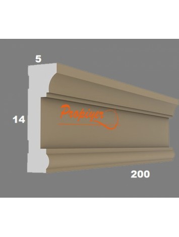 Dış Cephe Profili Söve-Katsilme-Taç PDS 06-1 (5*14*200)