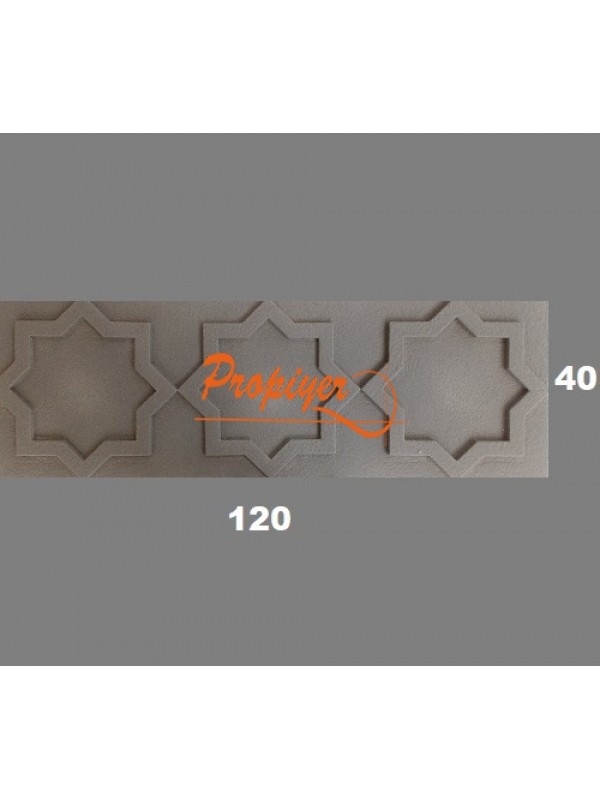 Dış Cephe Duvar süsü  Selçuklu Yıldızı PCS 12  (40*120)