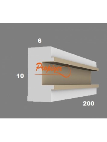 Dış Cephe 6'lık Fuga Kanalı PDS 35-2 (6*10*200)