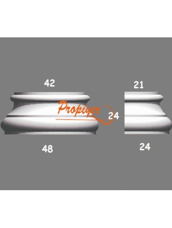 Dış Cephe Yuvarlak Sütın Başlık PYB 03 (yarım)