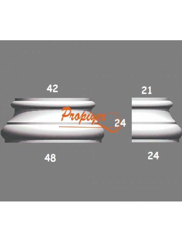 Dış Cephe Yuvarlak Sütın Başlık PYB 03 (yarım)