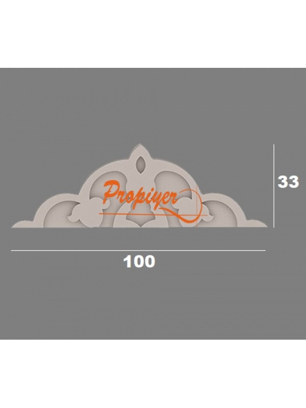 Dış Cephe Pencere Süsü Tac PCS 03  (33*100)