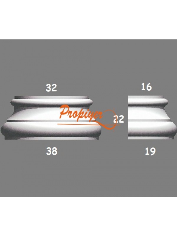 Dış Cephe Yuvarlak Sütun Başlık PYB 2 (yarım daire)